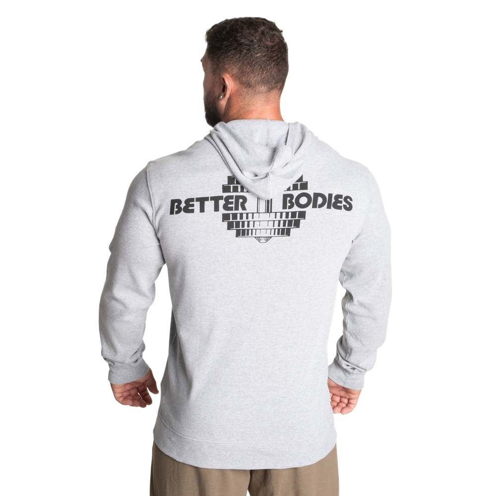 BETTER BODIES LIGHT ZIP HOODIE (Light Grey Melange)