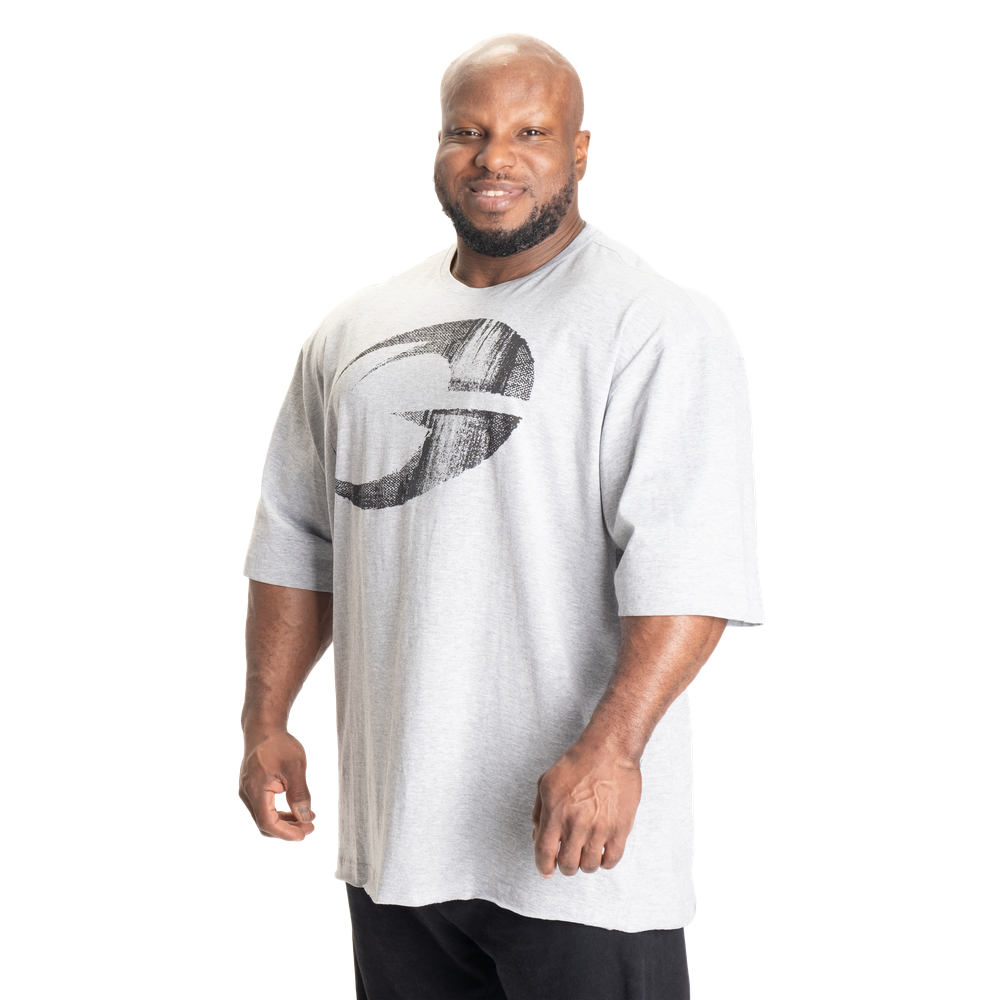 GASP PUMP COVER IRON TEE (Light Grey Melange)