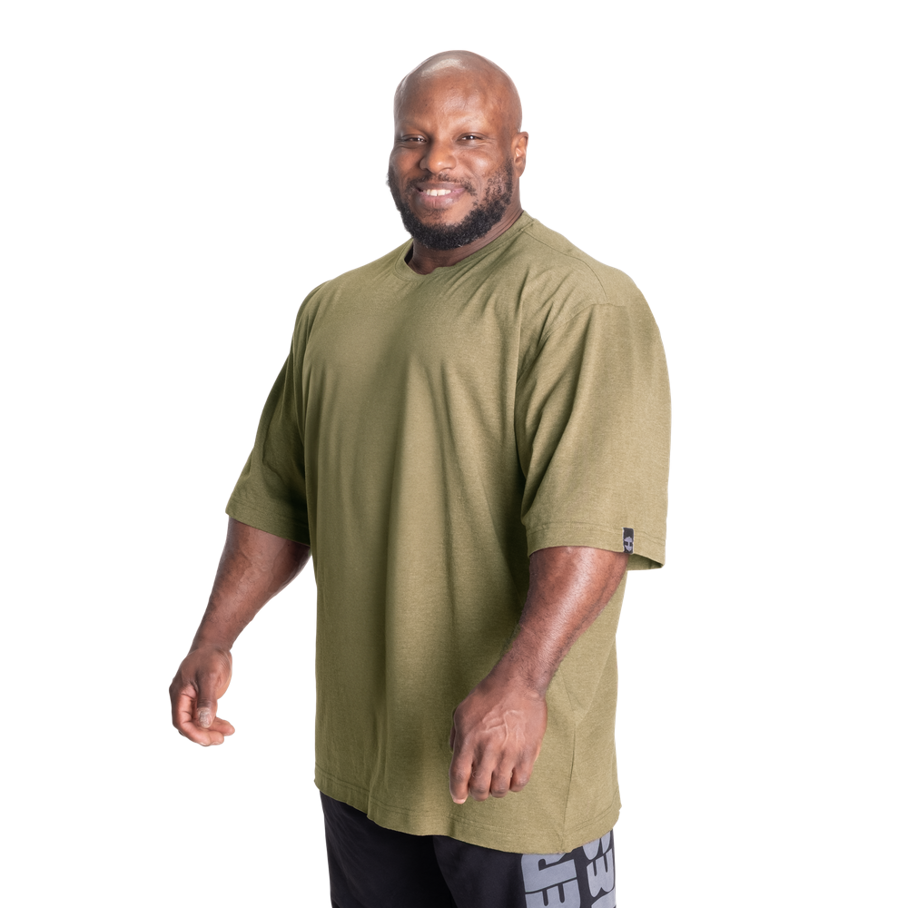 BETTER BODIES STANDARD IRON TEE (Army Green Melange)