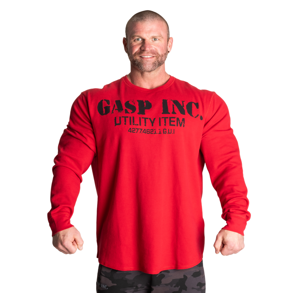 GASP THERMAL GYM SWEATER (Chili Red)
