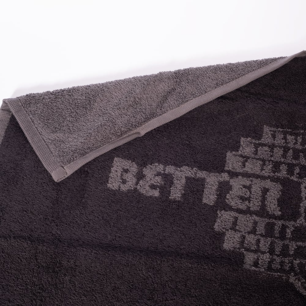 Better Bodies Gym Towel (Black/Grey)