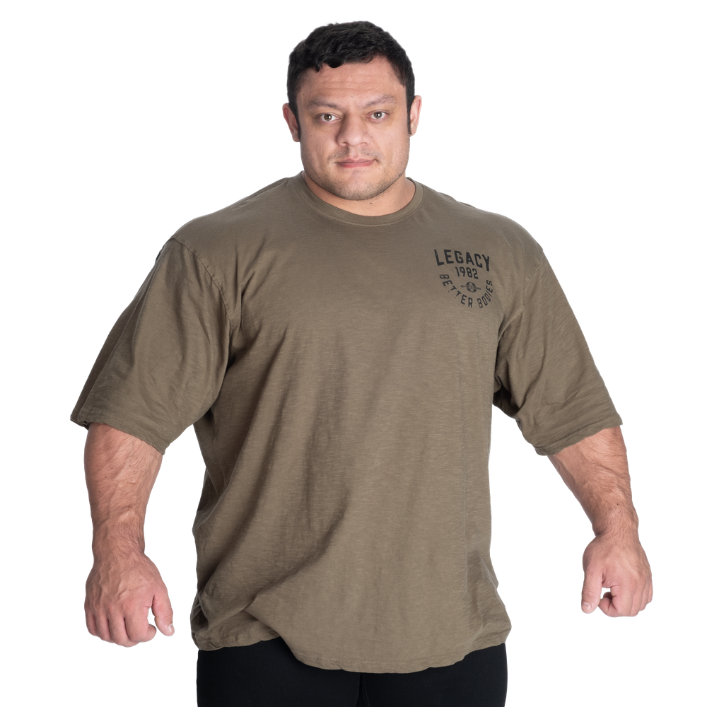 BETTER BODIES Legacy Slub Iron Tee (Washed Green)