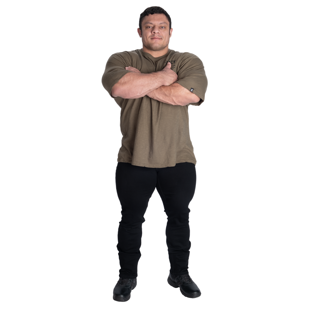BETTER BODIES Legacy Slub Iron Tee (Washed Green)