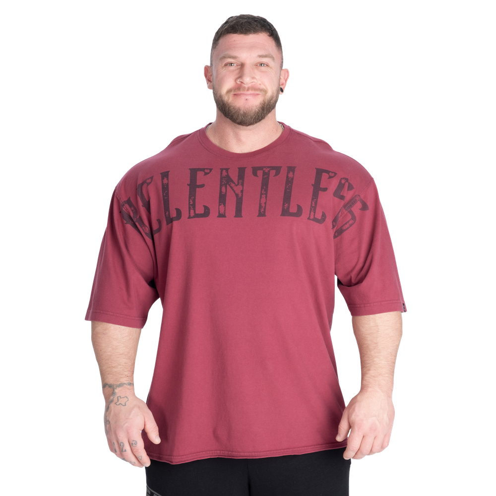 BETTER BODIES Relentless Iron Tee (Maroon)