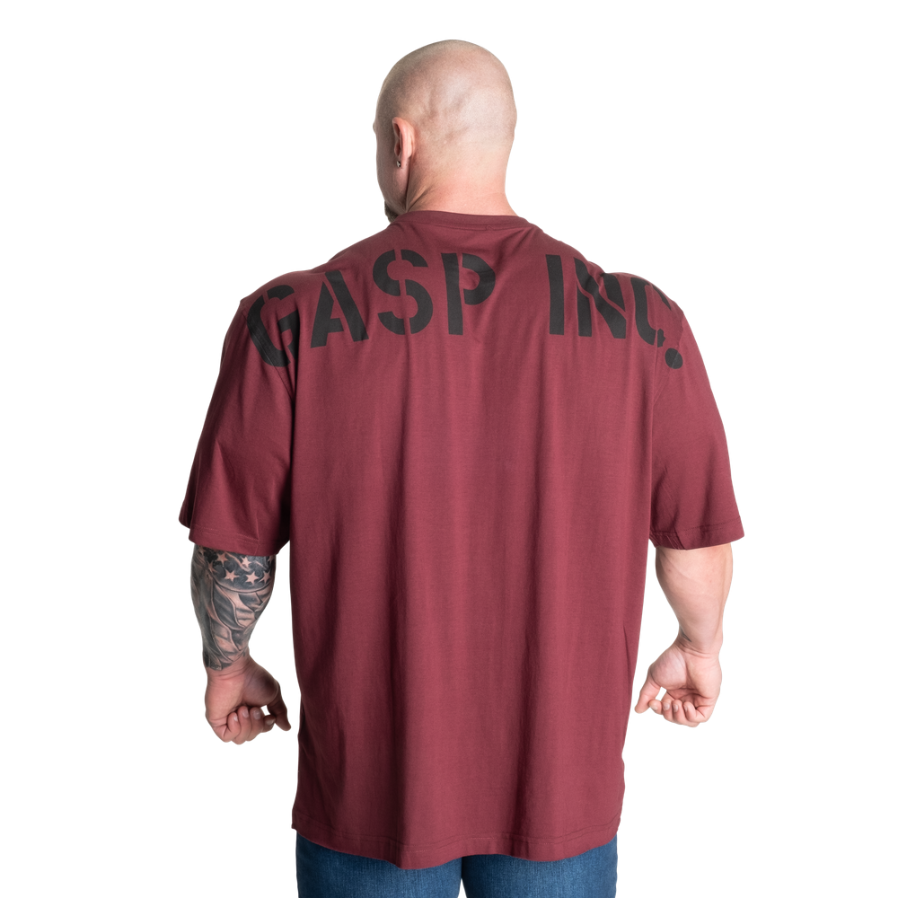 GASP Skull Division Iron Tee (Maroon)