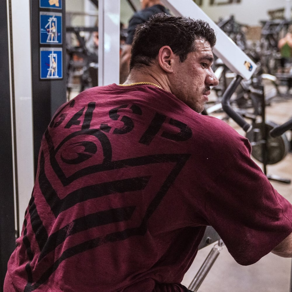GASP Slub Iron Tee (Washed Maroon)