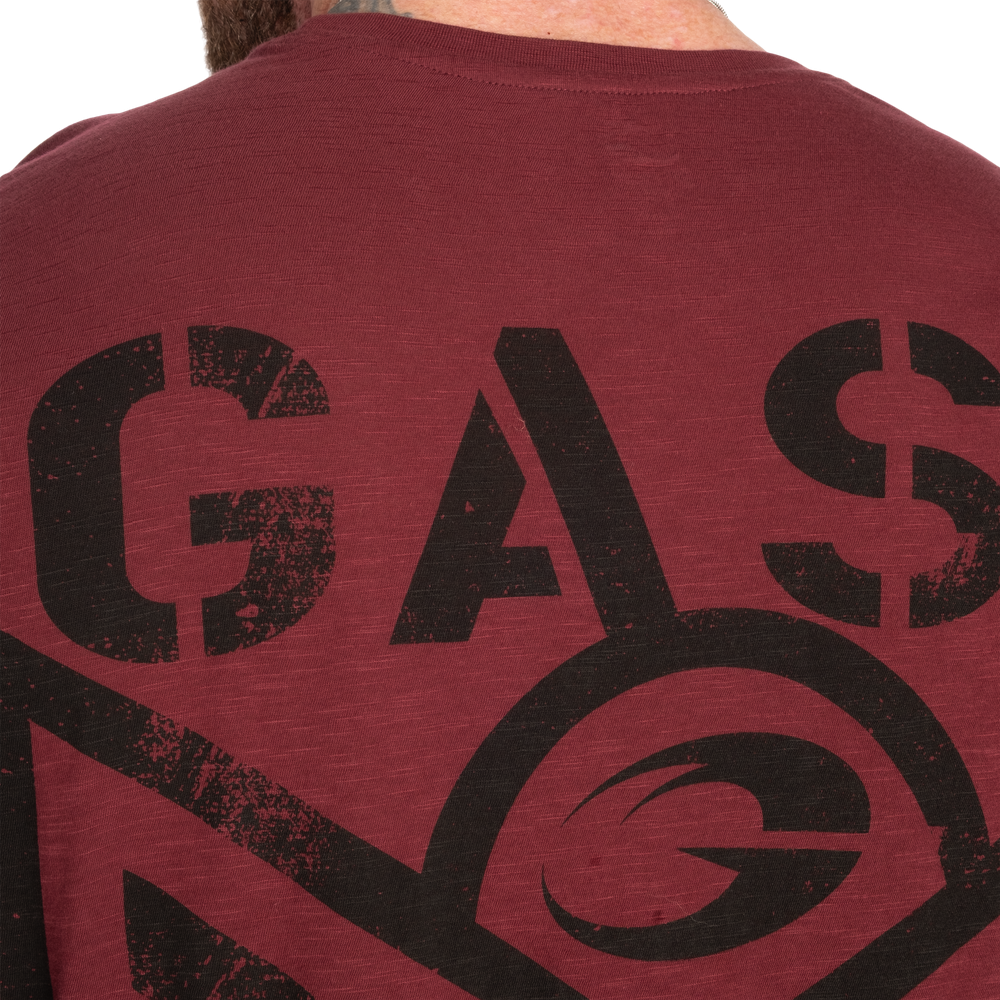 GASP Slub Iron Tee (Washed Maroon)