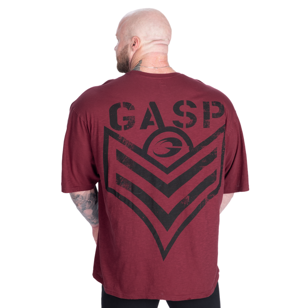 GASP Slub Iron Tee (Washed Maroon)