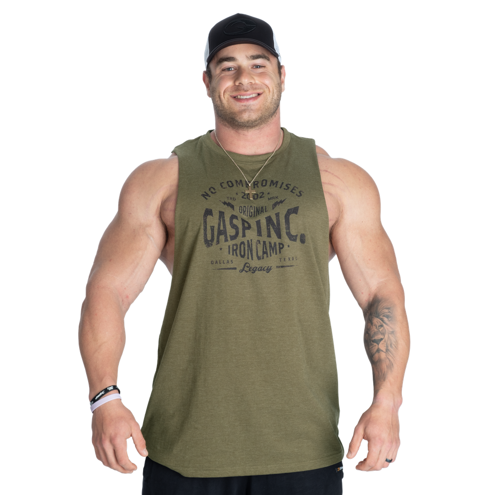 GASP Original Cut Out Tank (Army Green)