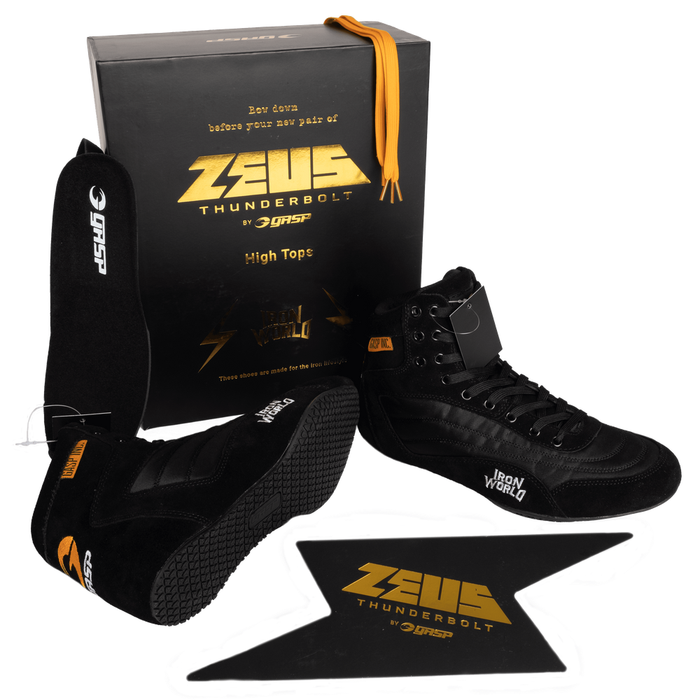 GASP Zeus Thunderbolt HI Tops Shoe (Black)