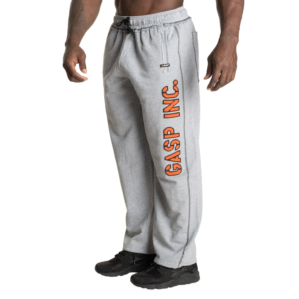 GASP DIVISION SWEATPANTS (Light Grey Melange/Flame)