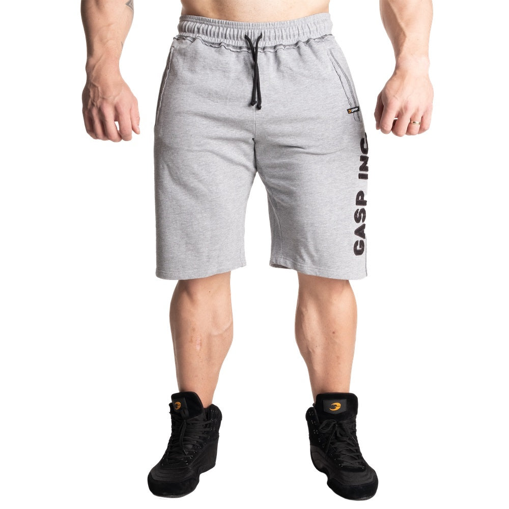 GASP DIVISION SWEATSHORTS (Light Grey Melange)