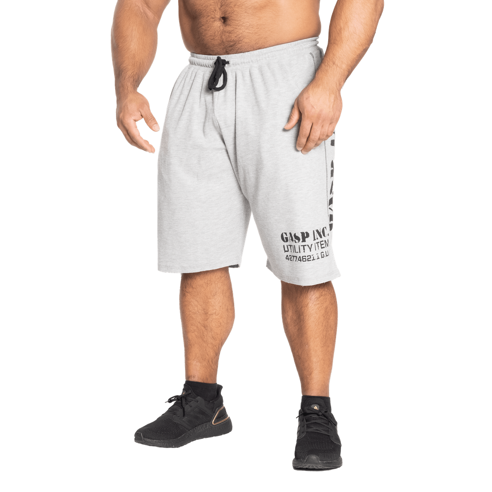 GASP THERMAL SHORTS (Grey Melange)