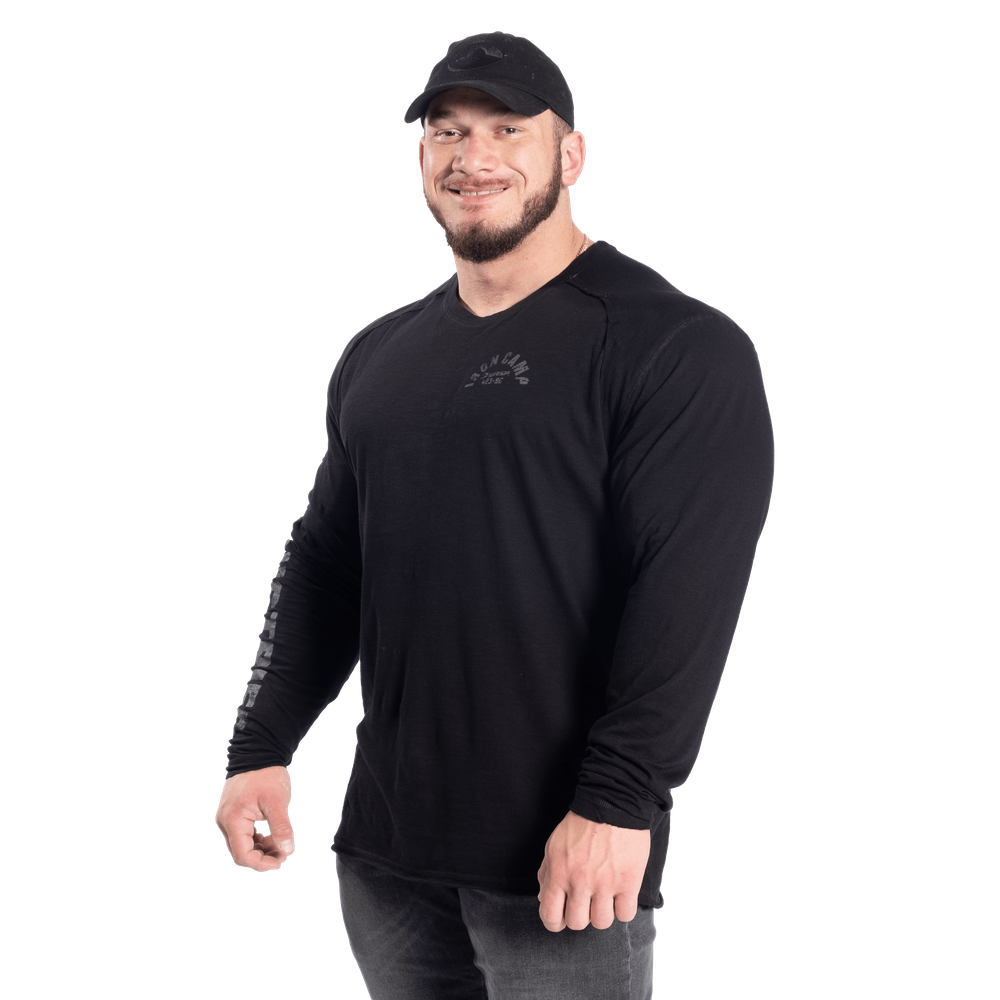 GASP THROWBACK LS TEE (Black)