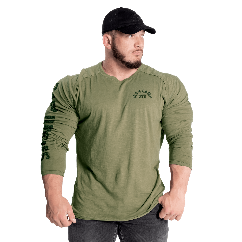 GASP THROWBACK LS TEE (Wash Green)