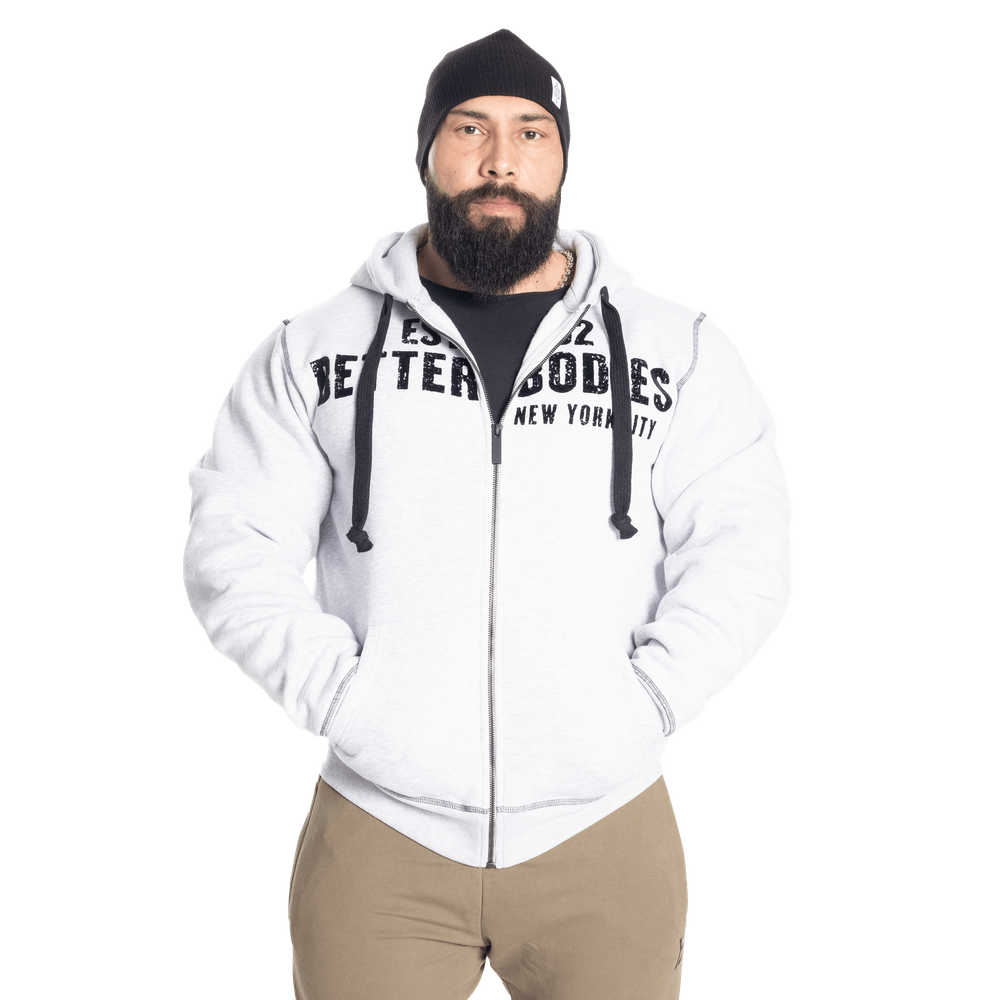 BETTER BODIES GRAPHIC HOODIE (Light Grey Melange)