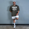 BETTER BODIES BASKETBALL SHORTS (White/Black)