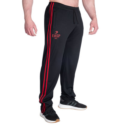 GASP 2 Stripe Standard Mesh Pant (Black Red) -ملابس رياضية