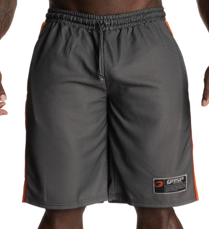 GASP NO1 MESH SHORTS (Black/Flame)