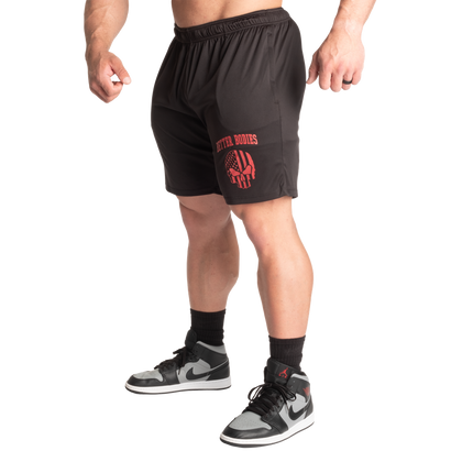 SKULL FUNCTION SHORT (Black/Red) - ملابس رياضية