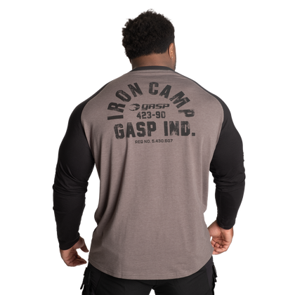 Iron Camp Raglan LS (Grey/Black ) - ملابس رياضية