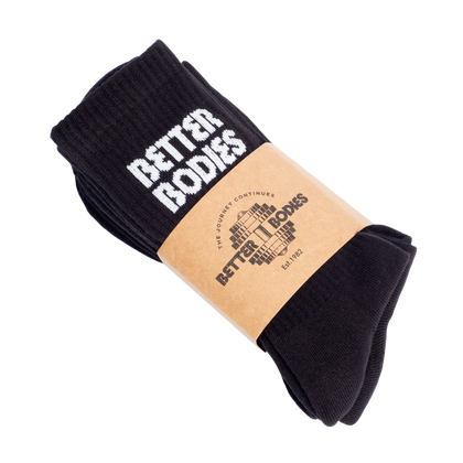 BB CREW SOCKS 3-PACK (Black) - ملحقات الأحذية