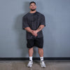GASP Pump Cover Iron Tee (Dark Grey Melange)