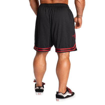BETTER BODIES BASKETBALL SHORTS (Black/Red)