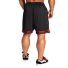 BETTER BODIES BASKETBALL SHORTS (Black/Red)