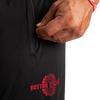 BETTER BODIES BASKETBALL SHORTS (Black/Red)
