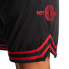 BETTER BODIES BASKETBALL SHORTS (Black/Red)
