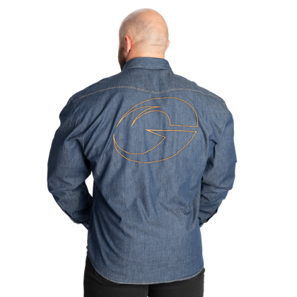 GASP DENIM SHIRT (Washed blue)