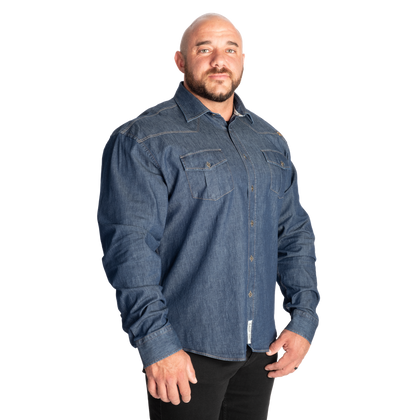 GASP DENIM SHIRT (Washed blue)