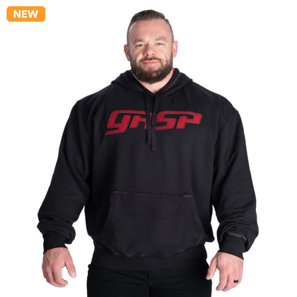 GASP HOOD SWEATER (Black/Red)