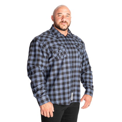 GASP PLAID SHIRT (Black/Blue)