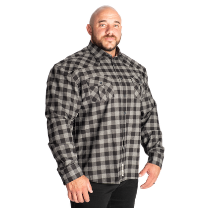 GASP PLAID SHIRT (Grey/Black)