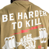 HARDER TO KILL IRON TEE (Army Green Melange) - ملابس رياضية