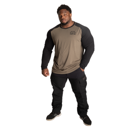 GASP Iron Camp Raglan LS (Washed Green / Black )