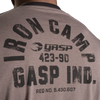 GASP Iron Camp Raglan LS (Grey/Black )