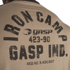 GASP Iron Camp Raglan LS (Washed Green / Black )