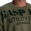 GASP IRON THERMAL TEE (Washed Green)