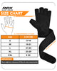 RDX L4 Open Finger Weightlifting Gym Gloves - Black