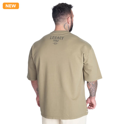 BETTER BODIES Legacy Iron Tee (Washed  Green)