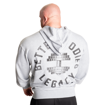 BETTER BODIES LEGACY STANDARD HOOD (Light Grey Melange)