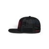 GASP NC Flatbrim Mesh Cap (Black/Red)