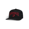 GASP NC Flatbrim Mesh Cap (Black/Red)