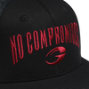 GASP NC Flatbrim Mesh Cap (Black/Red)