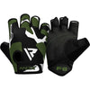 RDX F6 Fitness Gym Gloves - Black/Green
