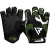RDX F6 Fitness Gym Gloves - Black/Green