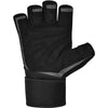 RDX L4 Open Finger Weightlifting Gym Gloves - Grey/Black